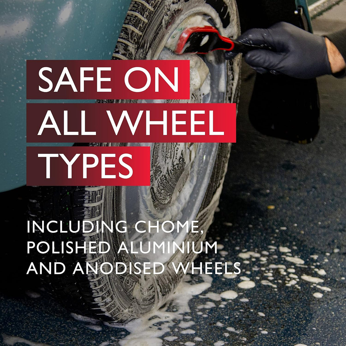Custom Wheel Cleaner, 500Ml | Acid-Free Alloy Wheel Cleaner Spray – Safe for All Wheel Types, Effectively Removing Brake Dust, Dirt & Road Grime